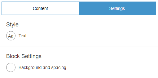 Settings Content
